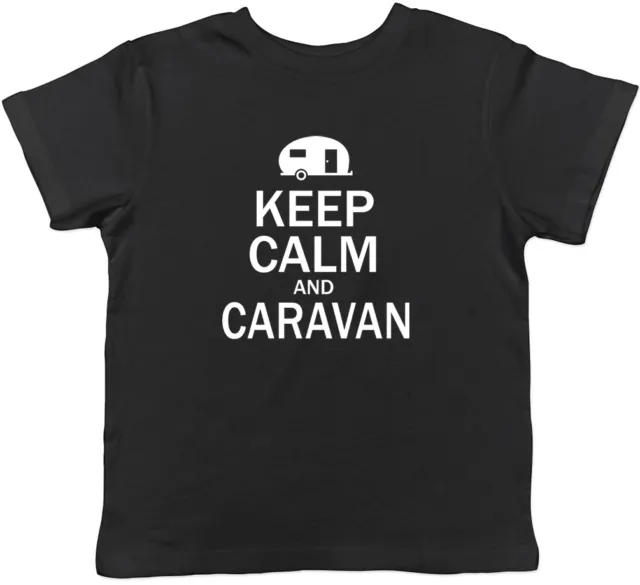Keep Calm and Caravan Childrens Kids Boys Girls Tee T-shirt