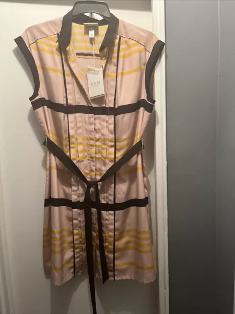 NWT JASON WU X Target 20 Anniversary Size 1X Multicolored Striped Shirt Dress