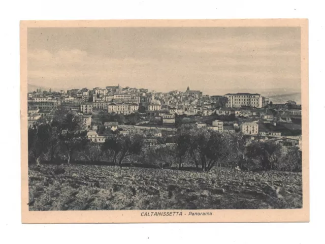 Italia Sicilia - Caltanissetta Panorama Cartolina Non Viaggiata Anni '30