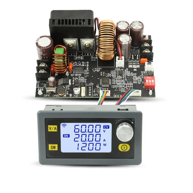 CNC Adjustable DC Regulated Power Supply CV CC 0-60V 20A/1200W-Step-down-Module
