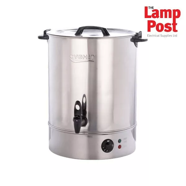 Cygnet Boiler CATERING Medium 30L Litre Hot Water Tea Urn - Stainless Steel