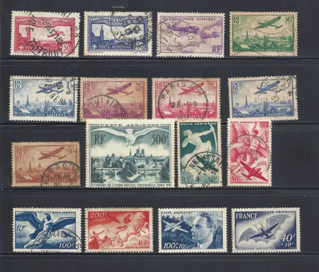 (44672)  France Airmail Stamps Nice Used Unused Selection. High Cv