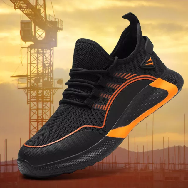 LF# Lightweight Sports Safety Shoes Anti-iercing Steel Toe Breathable for Women