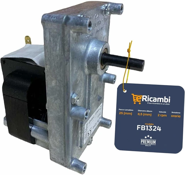 MOTORIDUTTORE PELLET BCZ 2.0RPM Alb. 9,5 Stufe EDILKAMIN Mod. Aida - Ania - Aris - Aris D - Aris Plus - Bering - Bering Plus - Bijoux - Bora - Brio