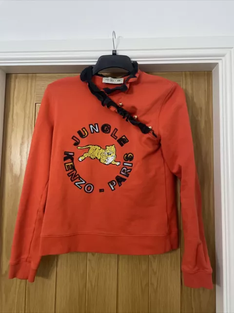 KENZO X HM Sweatshirt Jungle Paris Orange Jumper Top Womens Size M 40.00 PicClick UK