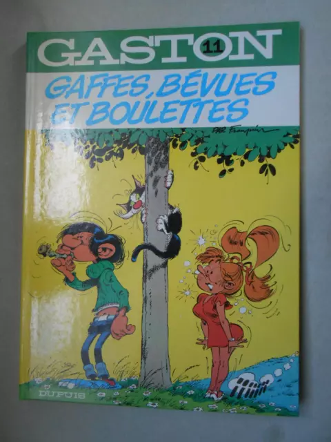 BD gaston n° 11 gaffes bévues et boulettes dupuis 1977