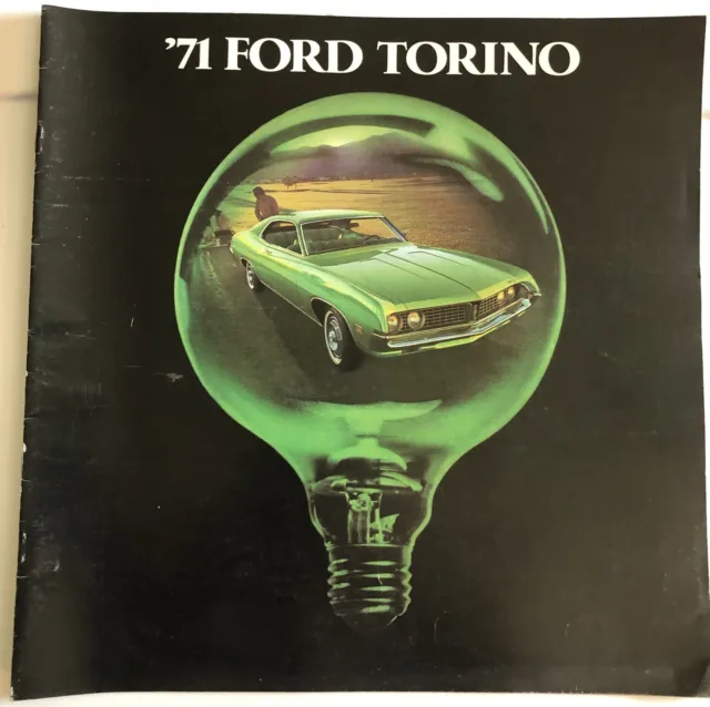 Vintage 1971 Ford Torino Car Advertising Dealer Brochure - Very Nice Condition
