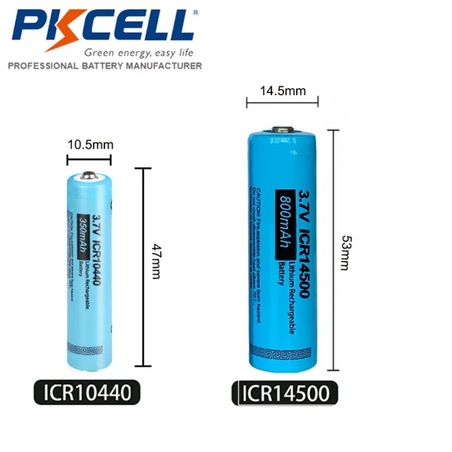 3.7v 350mAh ICR 10440 Li-ion Rechargeable AAA Battery