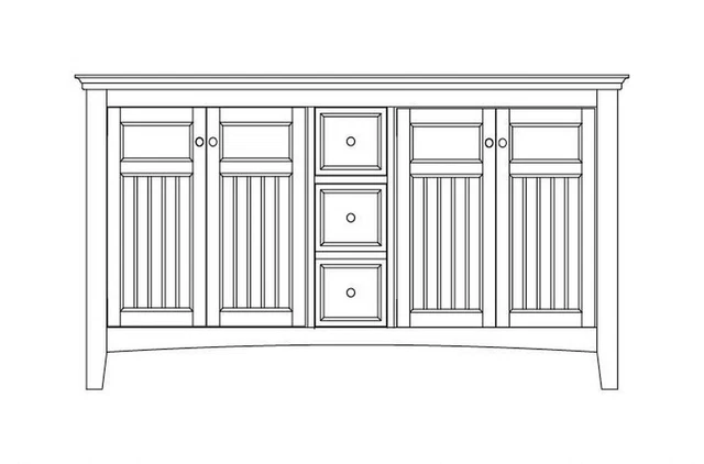 Mc Vicar's Lane - 34 Inch Vanity - Furniture - Vanity - 2499-BEL-4548880 -
