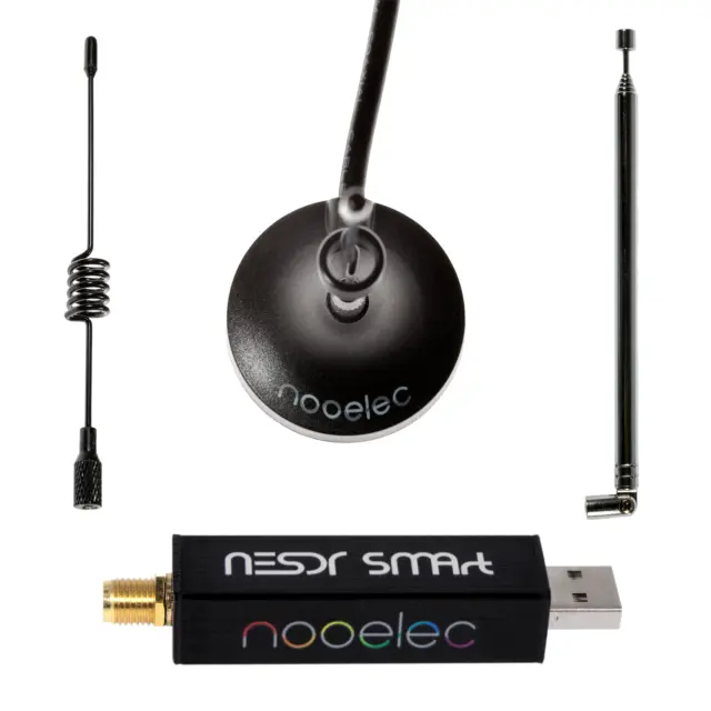 Nooelec RTL-SDR v5 Bundle - NESDR SMArt HF/VHF/UHF (100kHz-1.75GHz) USB Radio UK