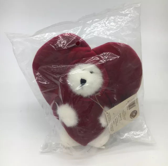 Rare Boyds Bears Plush Red Heart Mini Peeker Ornament QVC Exclusive New Sealed