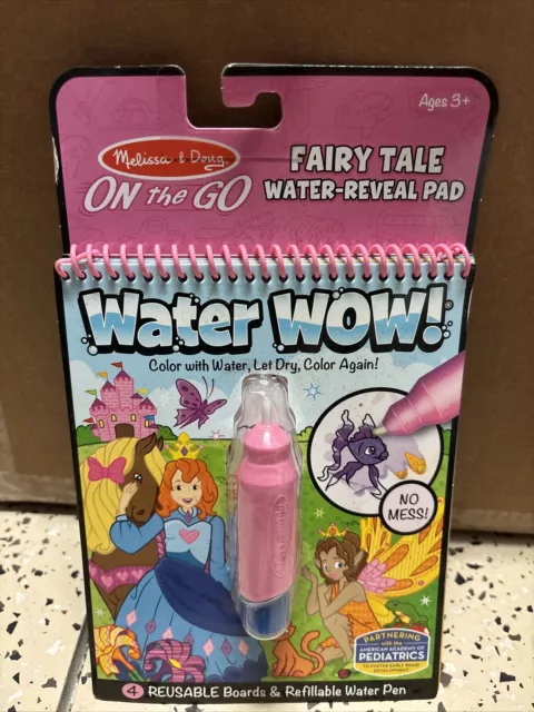 Melissa & Doug On the Go Water Wow! Reusable Water-Reveal Pad  Lot Of 6 Total