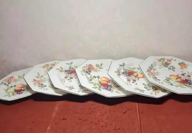 Johnson Brothers Fresh Fruit Dinner Plate x 6