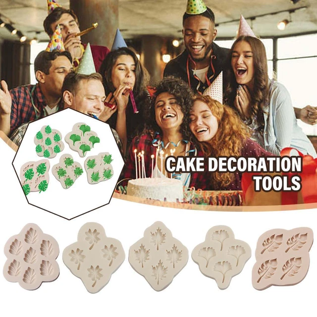 Leaf Silicone Mold Fondant Cake Decorating Tools Chocolate Moul Candy R6J4