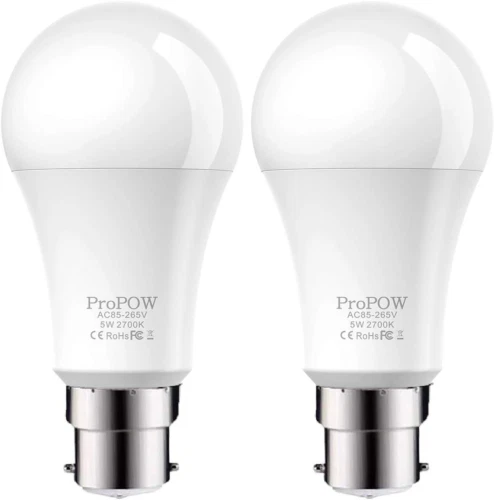 Dusk to Dawn Light Bulb,ProPOW 5W (40 Watt Equivalent) Sensor LED Bulbs...