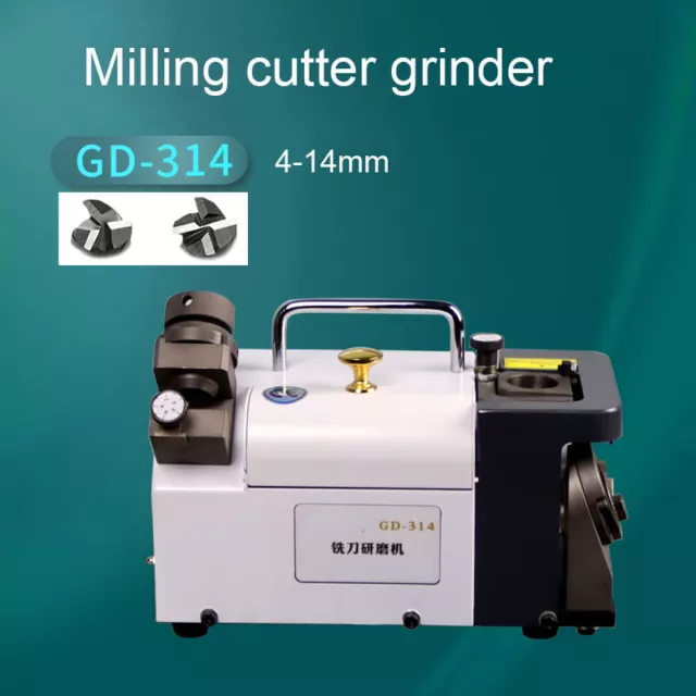 Portable Milling Cutter Grinder 4-14mm Drill Bit Sharpener Milling Cutter GD-314