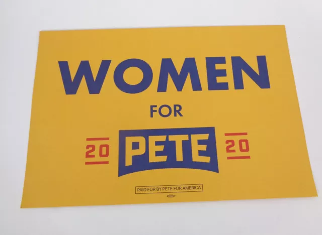 Mayor Pete Buttigieg For President 2020 Official Campaign Rally Sign Poster #2