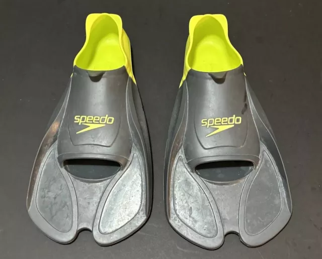 Speedo Biofuse Training Fins Black/Yellow for Swimming or Snorkelling