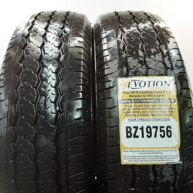 2157516C APTANY 215 75 16C 116/114S TRACFORCE Used Part Worn 6mm x 2 Tyres