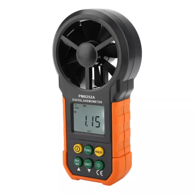 Anemometer Handheld PEAKMETER PM6252A Digital Wind Speed Meter Portable Air 3