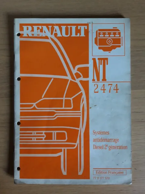 (337A) Manuel d'atelier RENAULT - Systèmes antidémarrage Diesel 2e génération 95