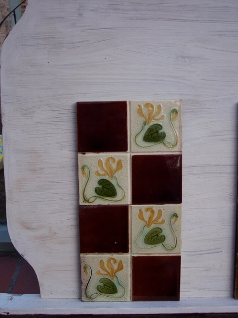 Victorian fire tiles
