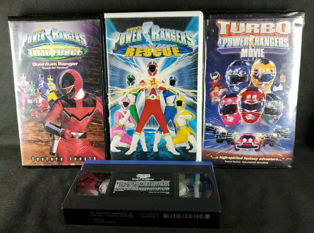 POWER RANGERS VHS Lot Time Wild Force Turbo Lightspeed Rescue Movie ...