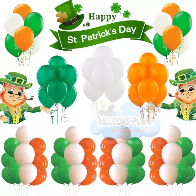 St. Patrick Day Balloons Irish Ireland Latex Quality Party Ballons Decor UK