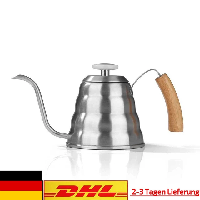 BEEM POUR OVER Wasserkessel mit Thermometer 1,2 L Edelstahl Bambus  Wasserkocher EUR 24,75 - PicClick DE