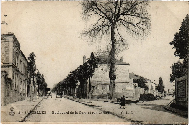 CPA Sarcelles Boulevard de la Gare et rue Carnot FRANCE (1330056)