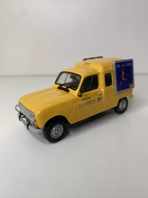 Renault 4 Fourgonette La Poste Jaune 1/43 Métal Voiture Atlas Collection