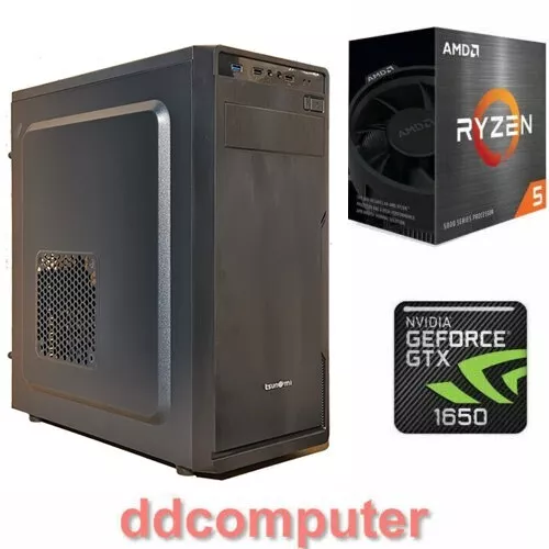 AMD Ryzen5 5500 6-Core GTX 1650 Gaming PC 240GB SSD 8GB RAM Desktop PC