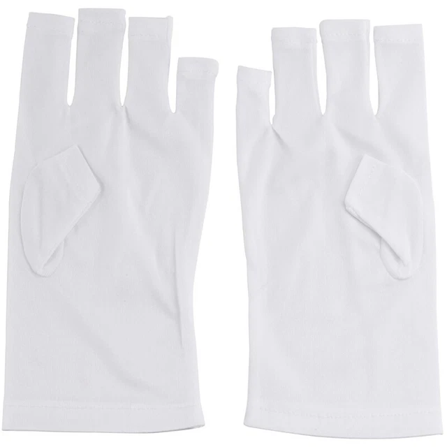 1 par de lámparas UV protección arte en uñas gel anti UV guante reposamanos hombre H1I2