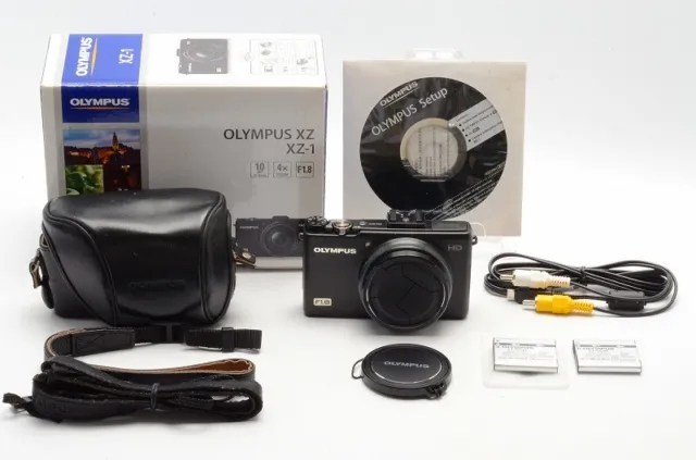 "Near Mint" Olympus XZ-1 Black 10.0MP F1.8 Digital Camera Body From Japan 627B
