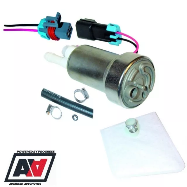 Genuine Walbro 530 LPH High Performance Racing Fuel Pump And Fitting Kit E85 ADV