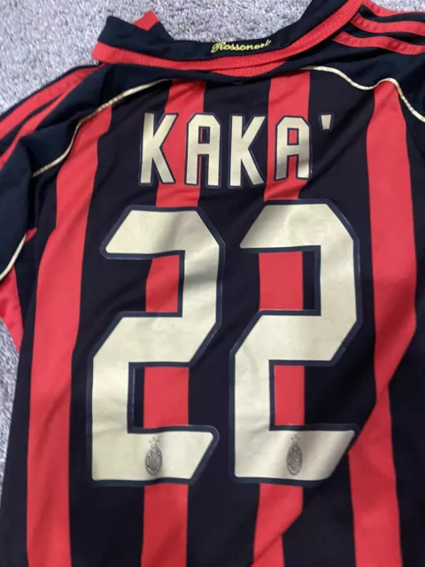 Ship Locally, AC Milan FC Kaka 06-07 Retro Jersey KAKA Premium Player  Version