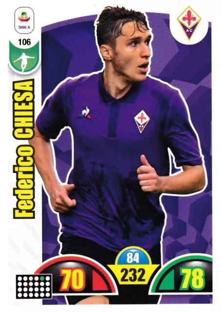 Adrenalyn Calciatori Panini 2018 2019 18 19 Card N.106 Chiesa Fiorentina