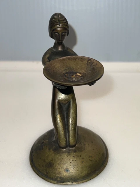 Early 20th Century Brass Candlestick by Albert Gustav Bunge