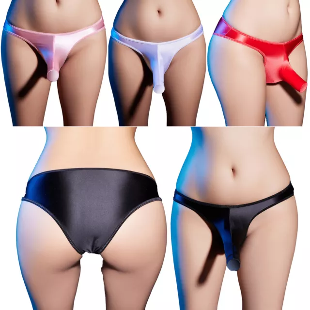 US Mens Glossy G-string Pouch Panties Thongs Bikini Briefs Underwear Lingeries