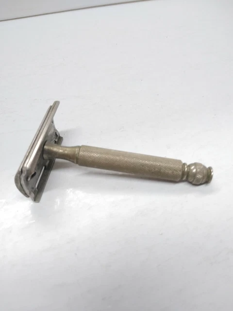 VTG Gillette Ball Tip Tech 3 Piece Safety Razor Double Edge Date Code Z1