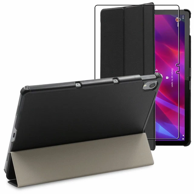 Housse Rotative 360° Pour Lenovo Tab P11 Pro - Cuir PU, Noir, Avec Support, Marque EbestStar