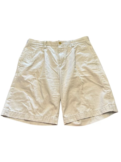 Callaway Men’s Shorts, Size 34, Beige-Khaki, zipper, Button, Pockets