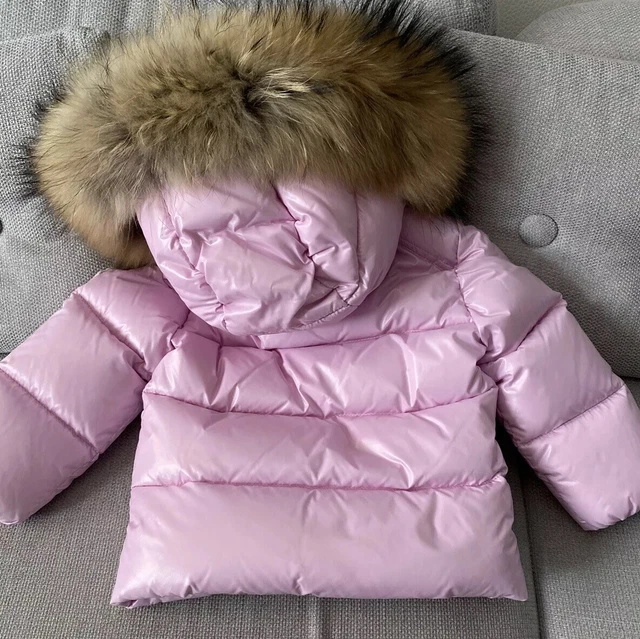 MONCLER GIUBBOTTO K2 BAMBINA 12 18 MESI Rosa Cappuccio Con