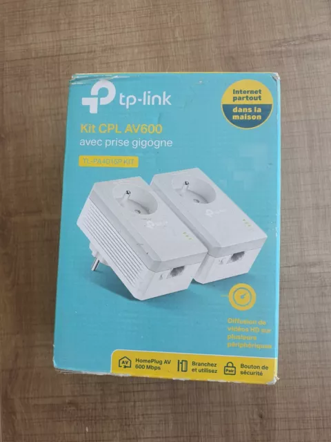 Soldes TP-Link TL-PA4025PKIT Kit de 2 adaptateurs CPL AV500 2 ports Ethernet  2024 au meilleur prix sur