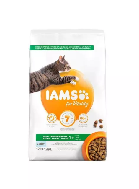 IAMS Vitality - Croquettes Premium Chats Adultes 100% Complètes et équilibrée...