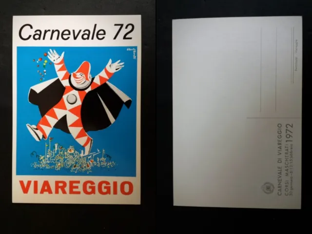 Bella Cartolina Viareggio Carnevale 1972