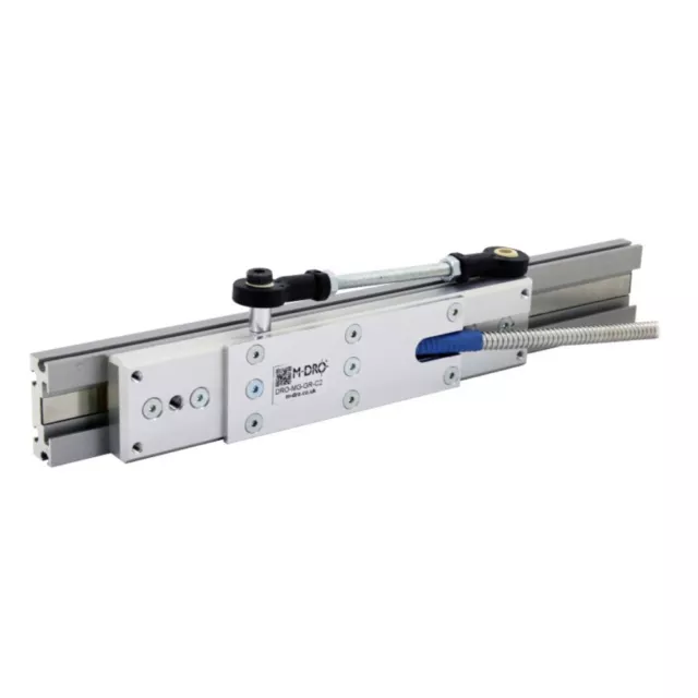 300mm (12") Guided Carriage and Linear Rail for M-DRO Magnetic Encoders