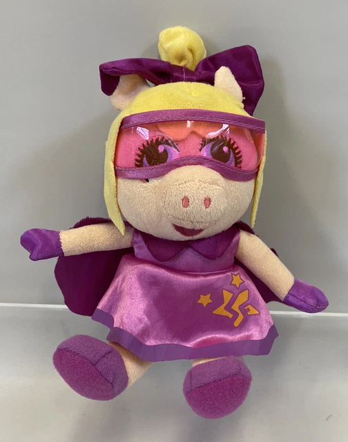 Disney Jr Muppet Babies Super Fabulous Miss Piggy 6" Plush Stuffed Animal Hero
