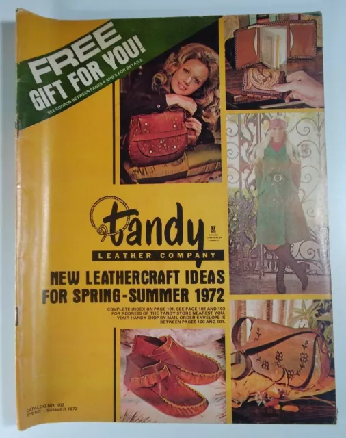 1950's Tandy Leather Kits Sales Catalog Vintage Leatherworking