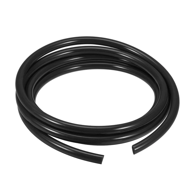 Neumática Aire Tubería, 12mm OD x 8mm ID 3 Metros (118")PU Poliuretano Negro